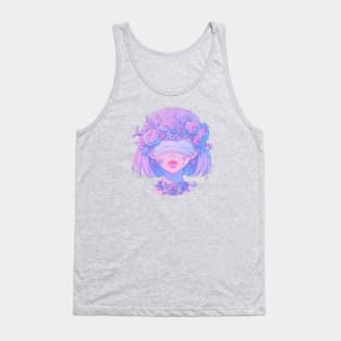 Pastel Goth Queen of Roses Tank Top